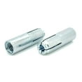 Eight (8) 3/8" Inch Premium Zinc Plated Carbon Steel Concrete Knurled