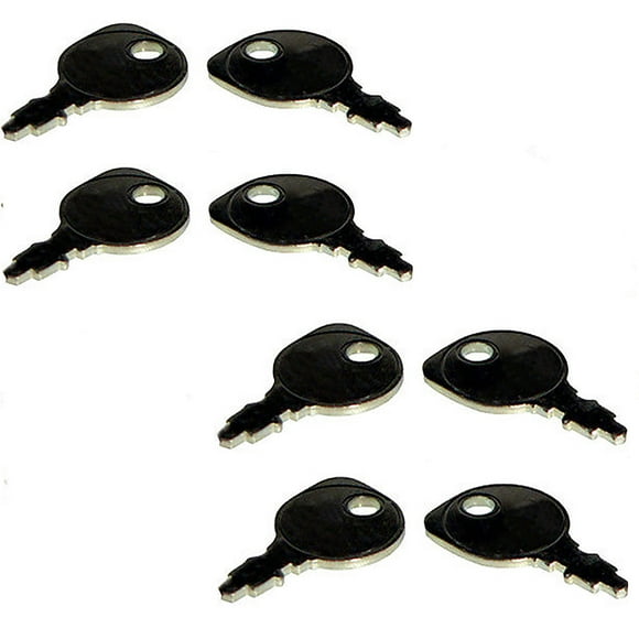 Eight (8) Universal Ignition Key All Lawn Equip. w/ Indak Key Switch 691959