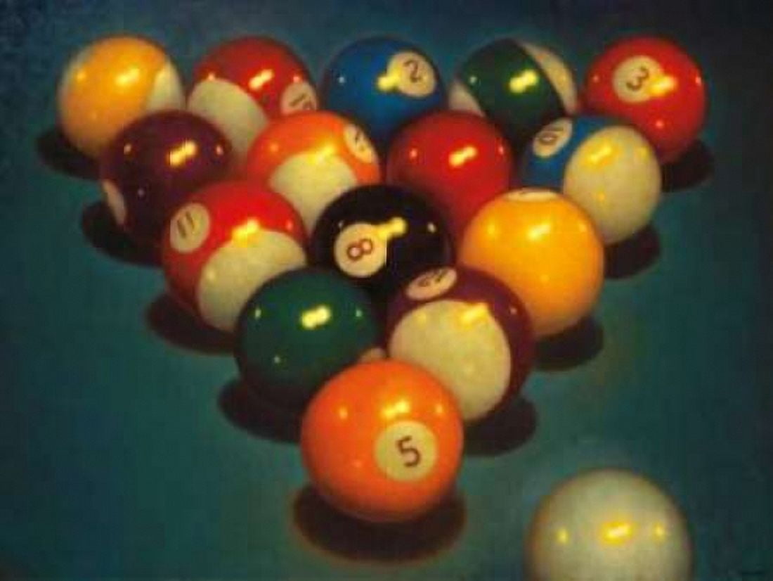 Eight Ball II Canvas Art - TR Colletta (18 x 24)