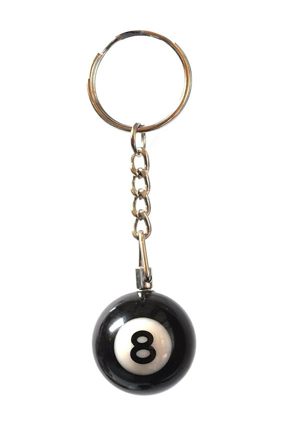 Eight Ball Keychain Billiards Billiard Pool 8