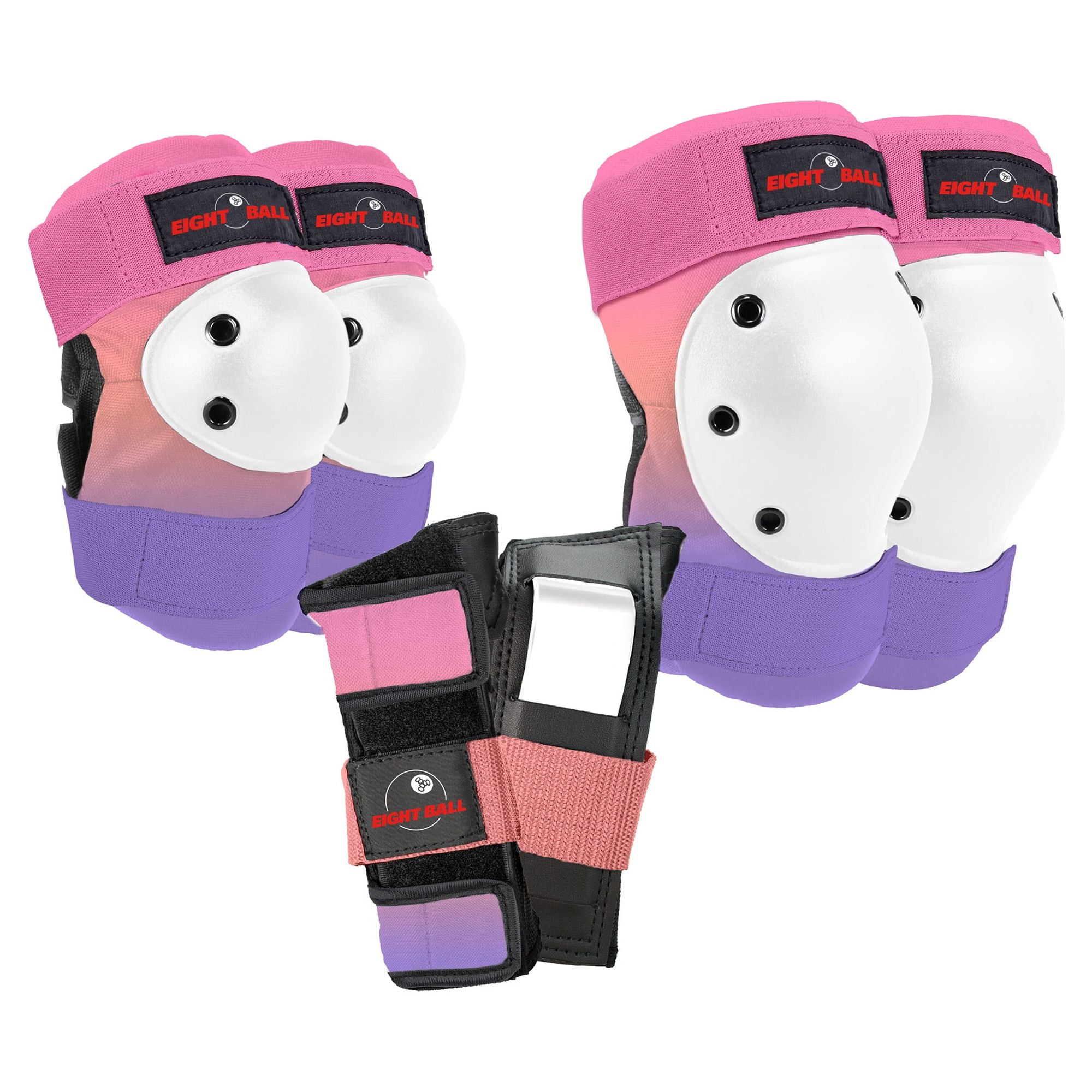 Eight Ball Kids 3 Pack Multi-Sport Pad Set with Wrist, Elbow, Knee