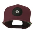 thumbnail image 1 of Eight Ball for Pool Embroidered Low Profile Dyed Cotton Twill Cap - Maroon OSFM, 1 of 5