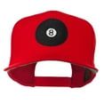 thumbnail image 1 of Eight Ball for Pool Embroidered Low Profile Dyed Cotton Twill Cap - Red OSFM, 1 of 5