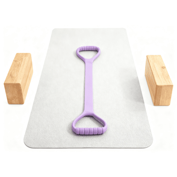 Eight Character Pull Rope Open Back Training Belt for Home Fitness and Yoga—Elastic Rope Puller for Strength and Flexibility