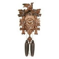 thumbnail image 1 of Eight Day Cuckoo Clock with Five Hand-carved Maple Leaves and One Bird, 1 of 5