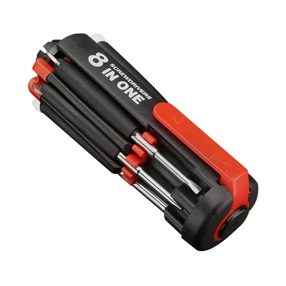 Multifunctional Hexagonal Screwdriver Set with LED Light - 8 in 1 Home Tool for Precision Work and DIY Projects