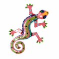 thumbnail image 1 of Eight Inch Pink Metal Gecko Caribbean Craft, 1 of 2