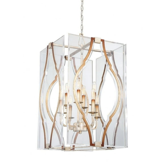 Eight Light Pendant -Traditional Installation Minka Metropolitan N7768-683