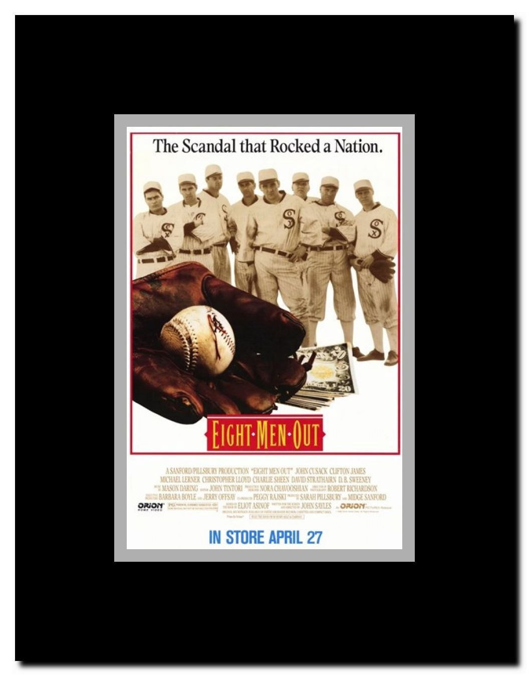 Eight Men Out Framed Movie Poster
