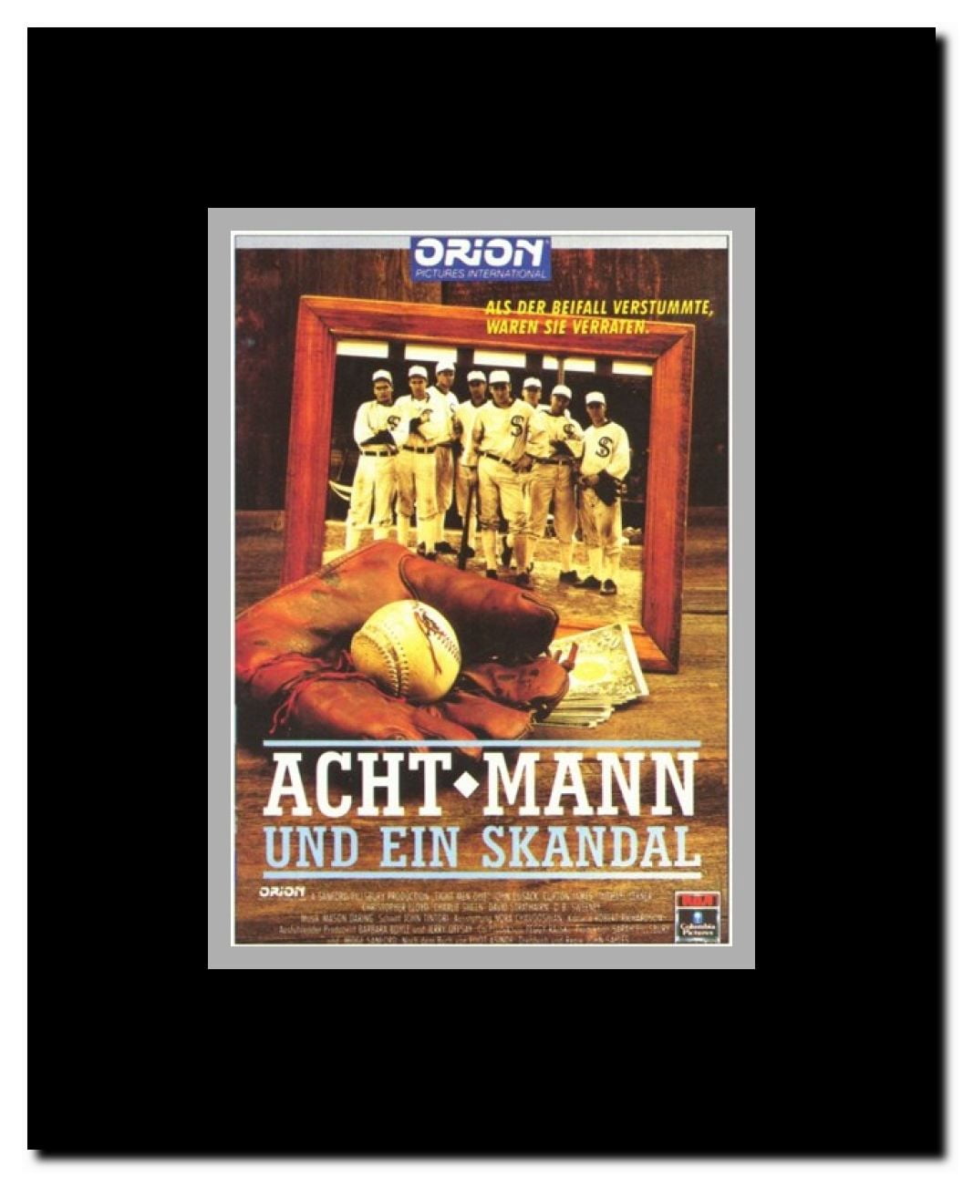 Eight Men Out Framed Movie Poster