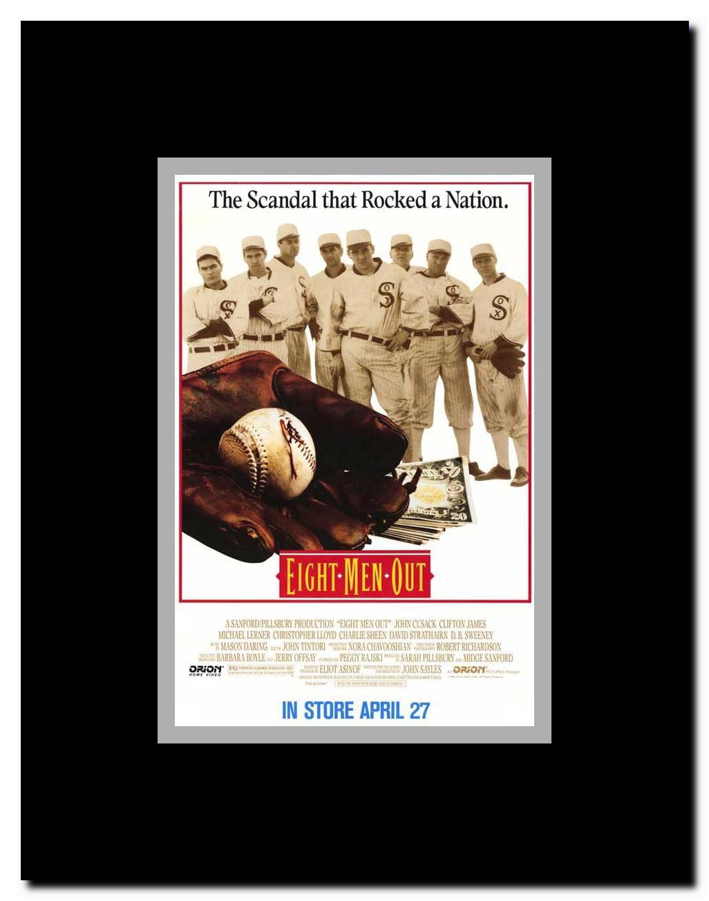 Eight Men Out Framed Movie Poster