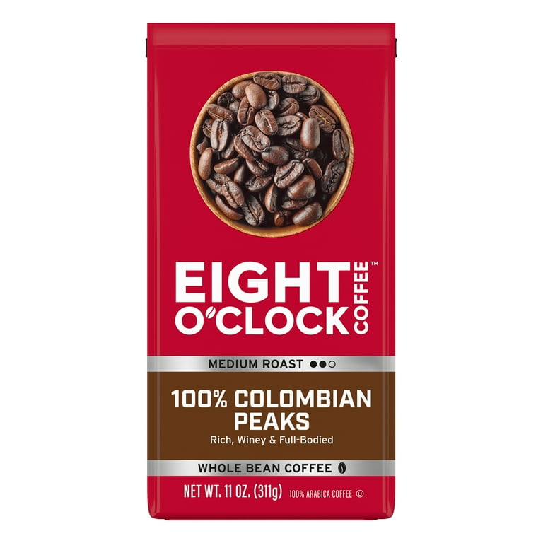 Eight O'Clock Colombian Peaks Whole Bean Coffee 11 oz. Bag