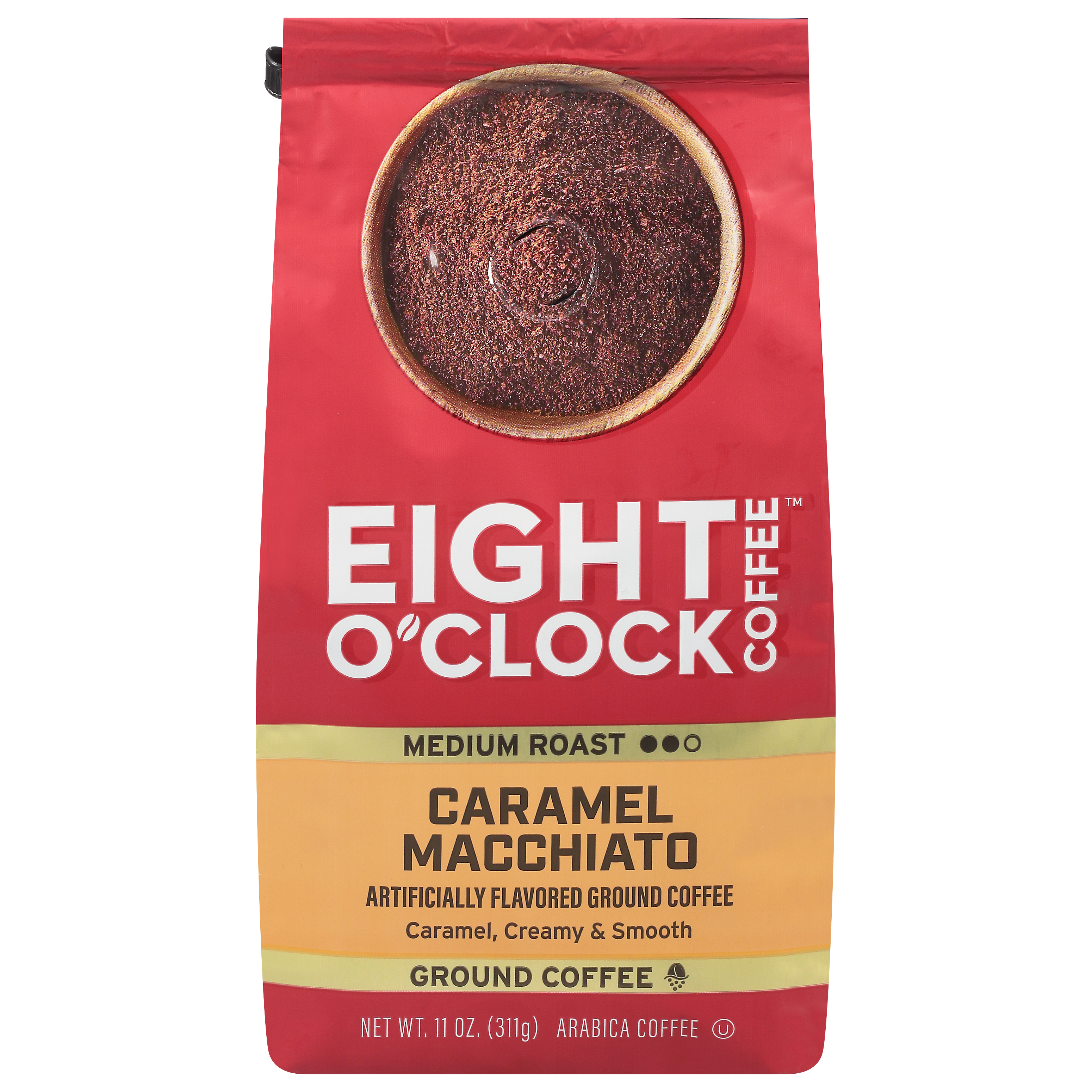 Eight O'Clock Caramel Macchiato Medium Roast Ground Coffee, 11 Oz. Bag - image 1 of 9