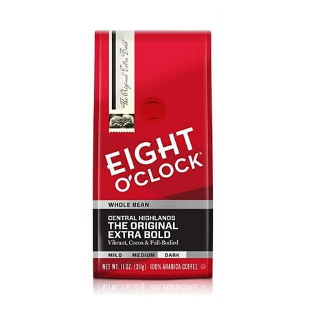 Eight O'Clock Whole Bean Coffee, Central Highlands, 11 Ounce