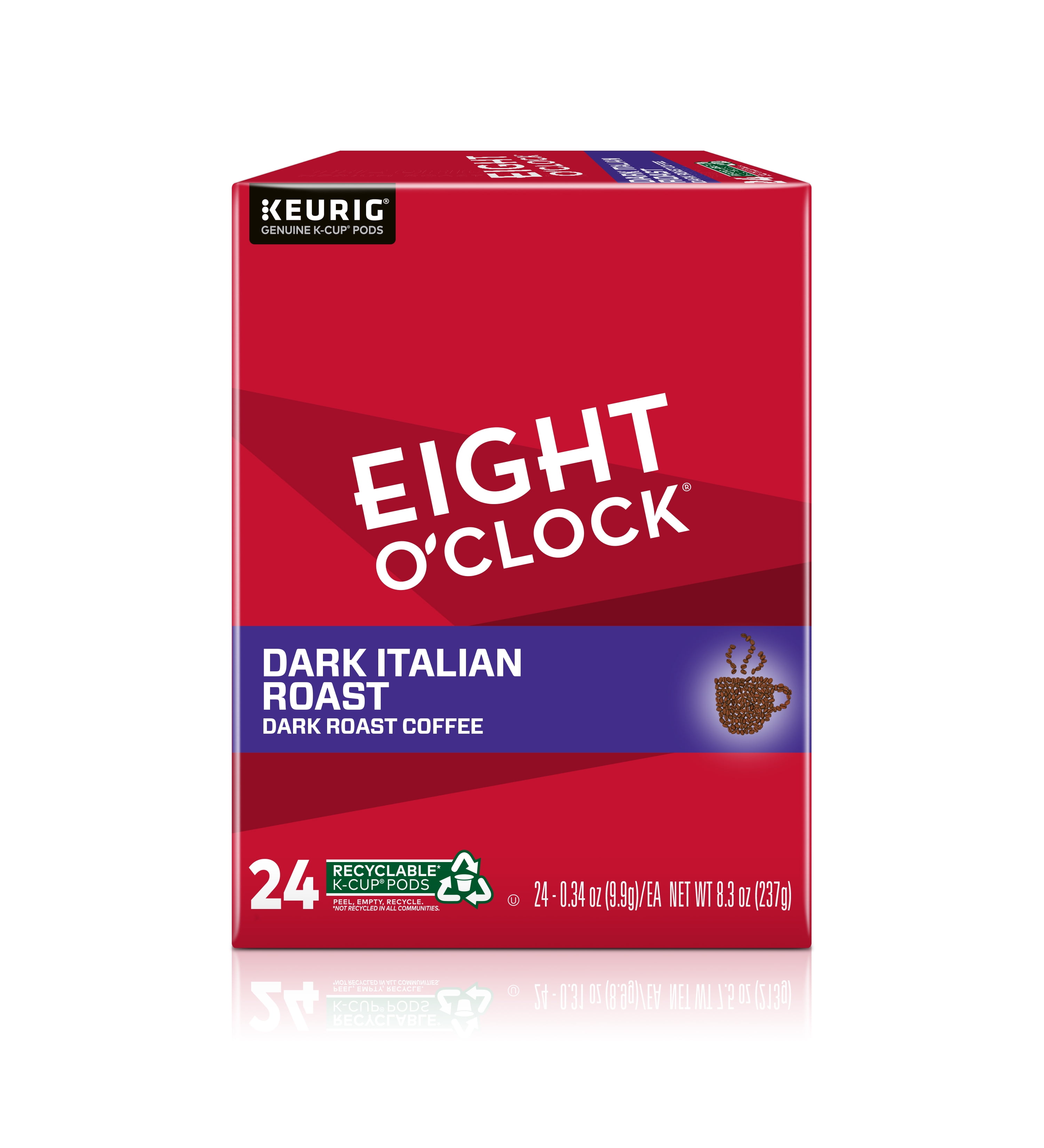 Eight O'Clock Dark Italian Dark Roast K-Cup Coffee Pods, 24 Ct.