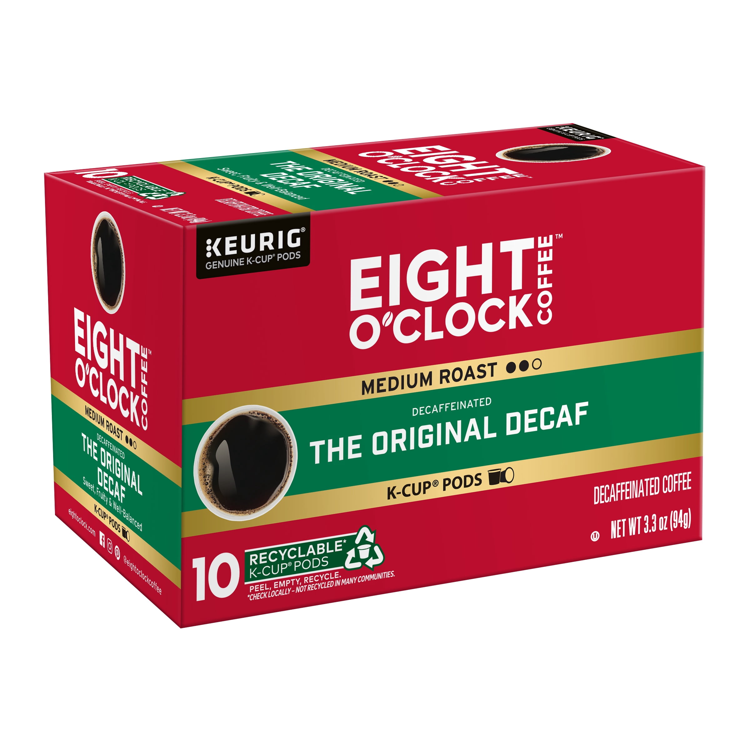 Eight O'Clock Decaf K Cups in Decaf Coffee - Walmart.com