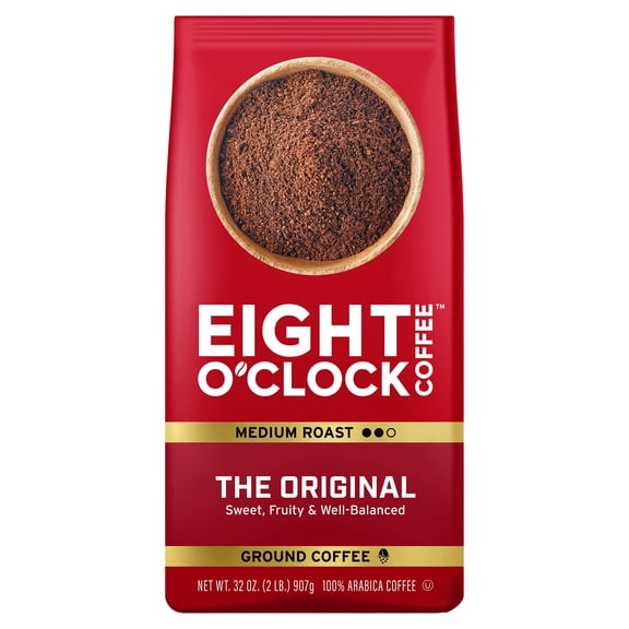 Eight O'Clock Coffee The Original, 32 Ounce (Pack of 1) Medium Roast Ground Coffee 100% Arabica, Sweet, Fruity, Well Balanced