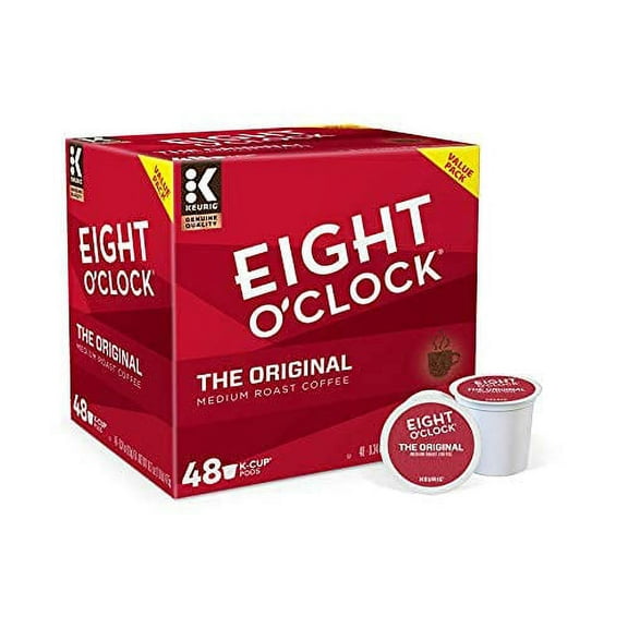 Eight O'Clock Coffee The Original, Single-Serve Keurig K-Cup Pods, Medium Roast Coffee, 48 Count