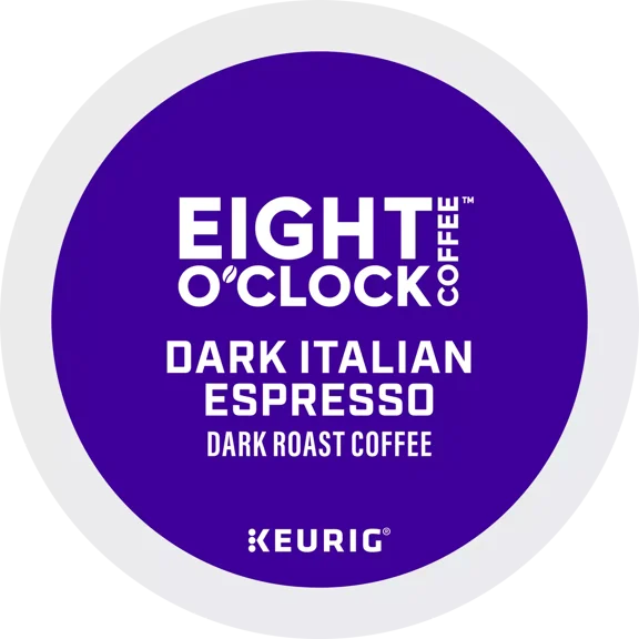 Eight O Clock, Dark Italian Roast, Dark Roast Coffee, 72 K-Cup Pods