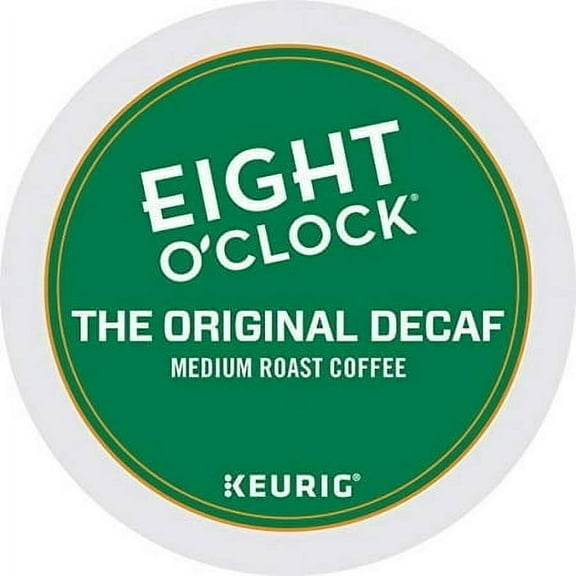Eight O'Clock Decaf Original Medium Roast, Keurig Coffee Pods, 48 Ct (2 Boxes of 24 Ct)