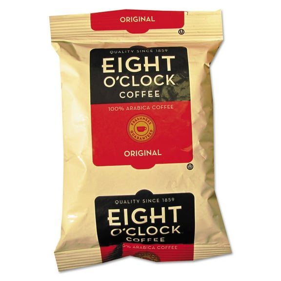 Eight O'Clock Regular Ground Coffee Fraction Packs, Original, 2 oz, 42/Carton