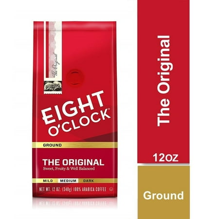 Eight O'Clock Coffee Medium Roast Ground The Original Coffee 12 oz