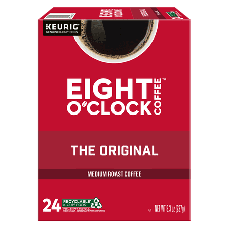 Eight O'Clock Coffee Medium Roast The Original Coffee 24 - 0.34 oz K-Cup Pods