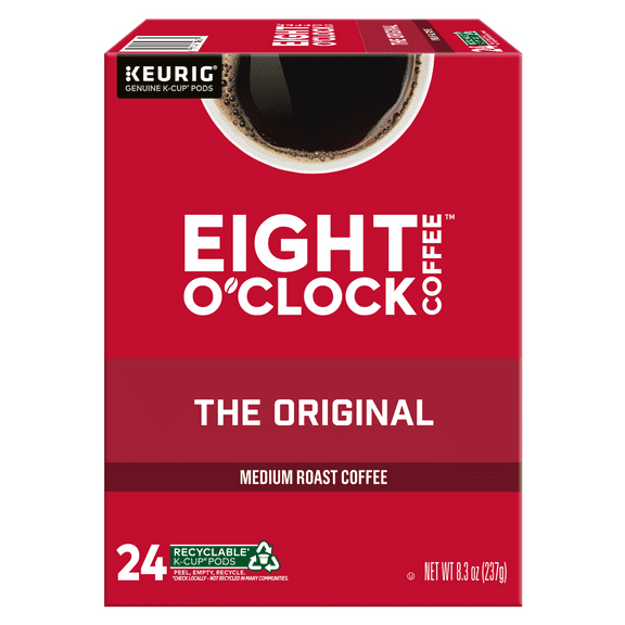 Eight O'Clock Coffee Medium Roast The Original Coffee 24 - 0.34 oz K-Cup Pods
