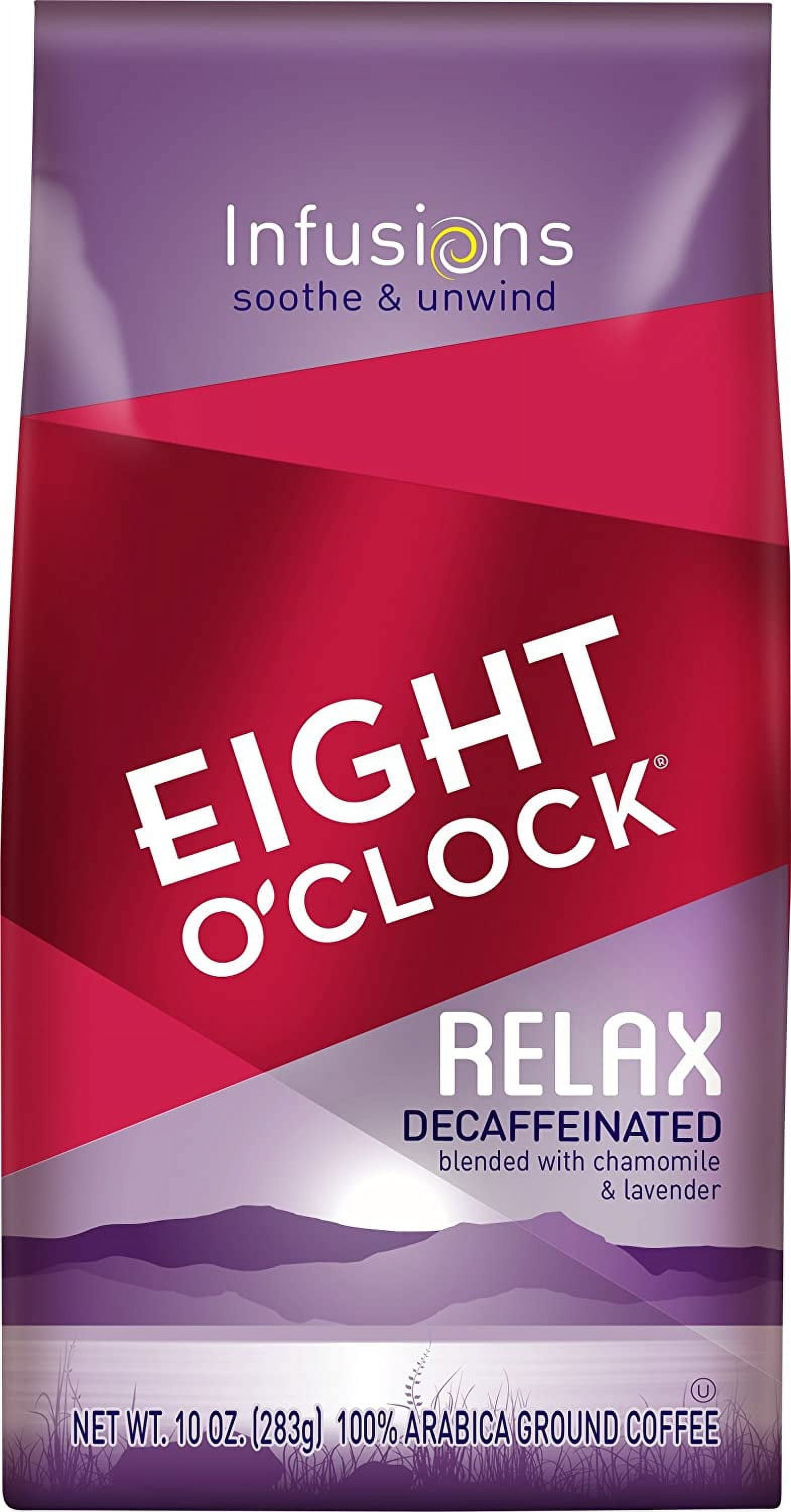 Eight OClock Ground Coffee, Relax Decaffeinated, 10 Ounce