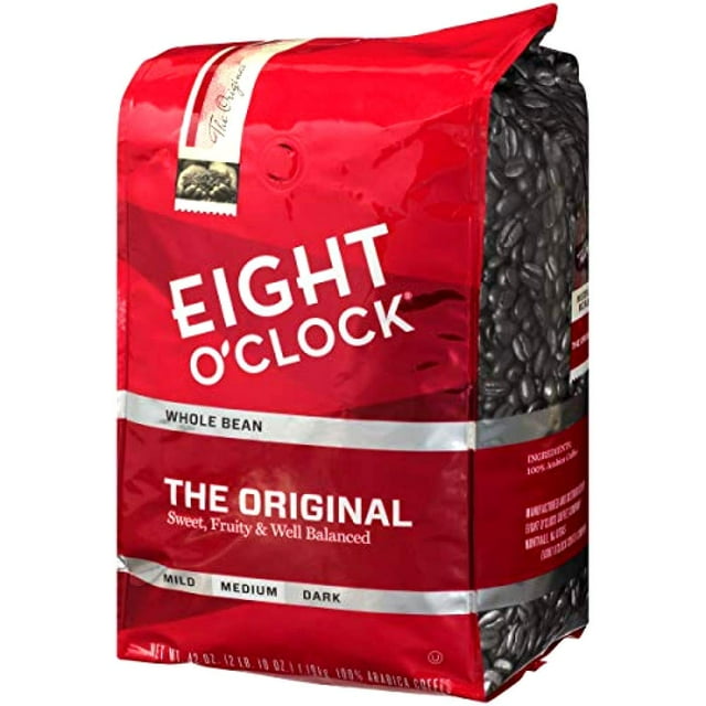 Eight OClock Whole Bean Coffee, 100 Colombian Peaks, 40 Ounce