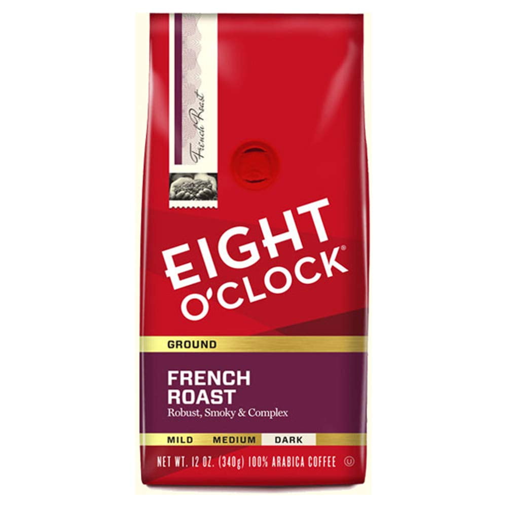 Eight OClock Ground Coffee, French Roast, 12 Ounce (Pack of 6)