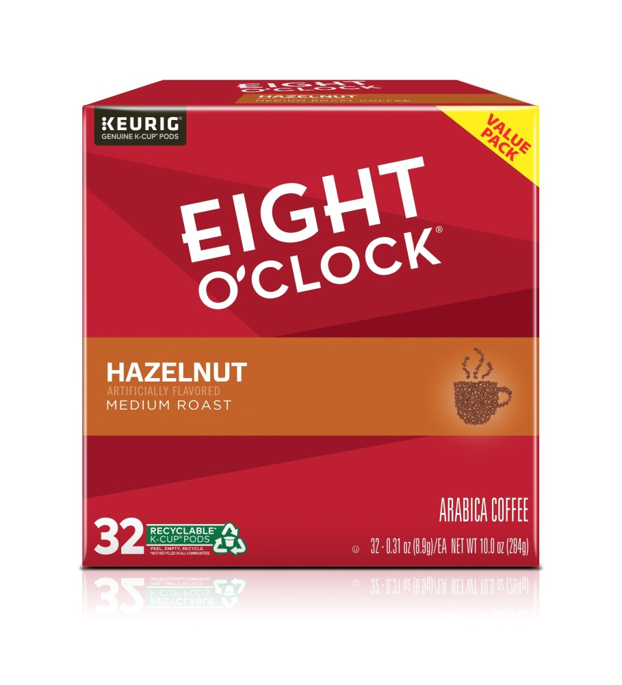 Eight Oclock Coffee Single Serve KCups Hazelnut 32 KCups