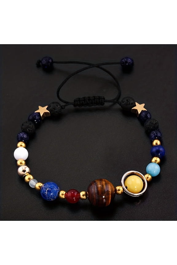 Eight Planets Alloy Bracelet,Multicolored Planet