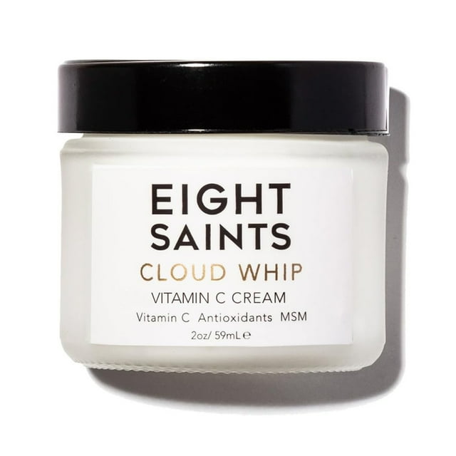 Eight Saints Cloud Whip Vitamin C Face Moisturizer, Anti-Aging Day Cream for Fine Lines & Wrinkles, Natural & Organic, Unscented, 2oz
