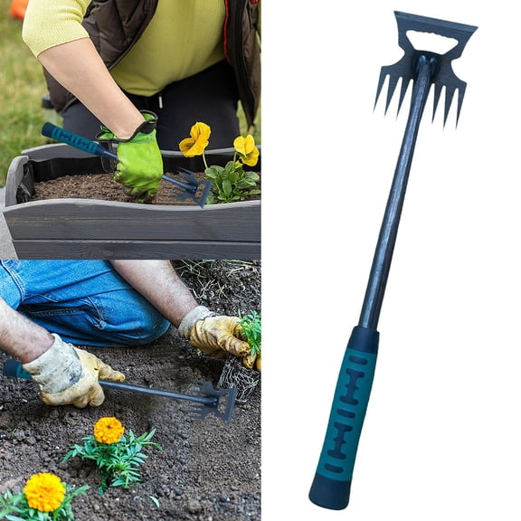 Eight Tooth Manual Weeding Machine for Gardening and Yard Durable Ergonomic Hand Tool Efficient Removal Device