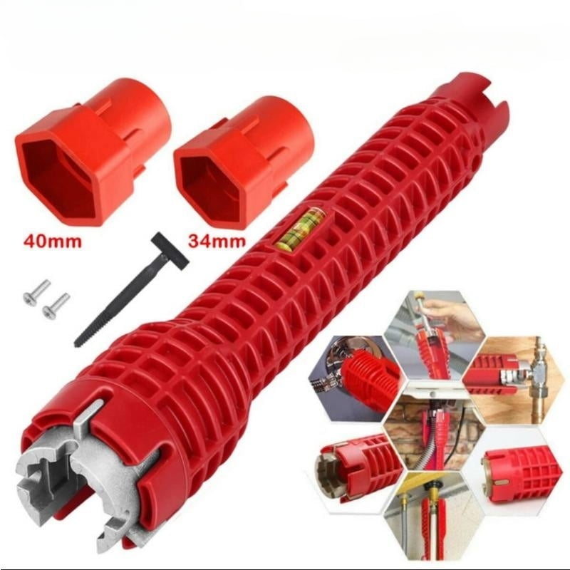 Eight-in-one sink wrench multifunctional bathroom wrench plumbing faucet installation special maintenance tools