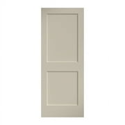 EightDoors 80" x 24"x 1-3/4" 2-Panel Shaker White Primed Solid Wood Core Door