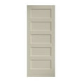 thumbnail image 1 of EightDoors 80" x 24"x 1-3/4" 5-Panel Shaker White Primed Solid Wood Core Door, 1 of 3