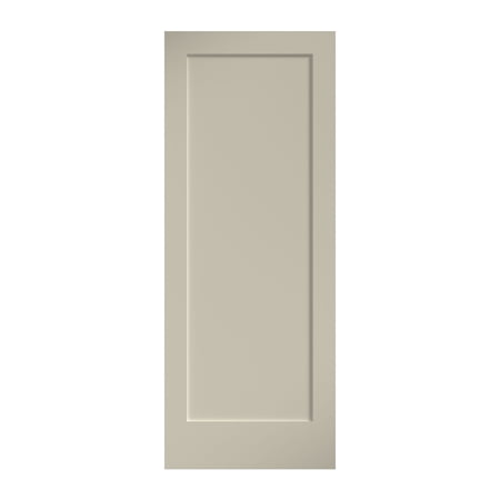EightDoors 80" x 24" x 1-3/8" 1-Panel Shaker White Primed Solid Wood Core Interior Slab Door