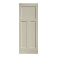 thumbnail image 1 of EightDoors 80" x 24" x 1-3/8" 3-Panel Craftsman Shaker White Primed Solid Wood Core Interior Slab Door, 1 of 5