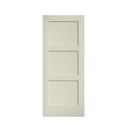 thumbnail image 1 of EightDoors 80" x 24" x 1-3/8" 3-Panel Equal Shaker White Primed Solid Wood Core Interior Slab Door, 1 of 5