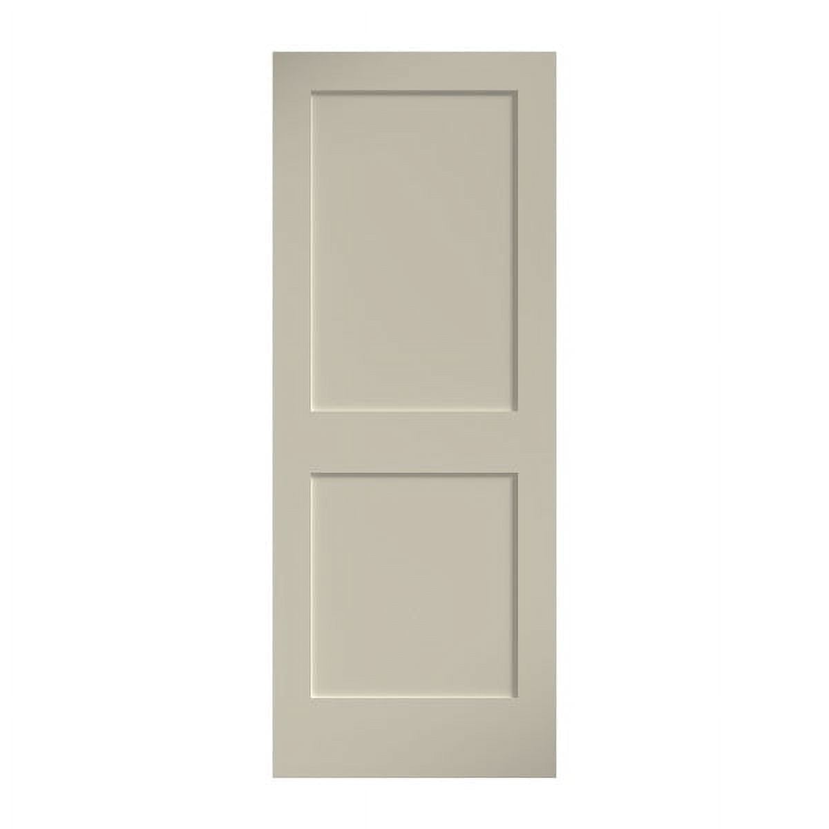 Primed White Solid Pine 2-Panel 80" x 28" Interior Door Slab
