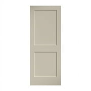 EightDoors 80" x 28"x 1-3/4" 2-Panel Shaker White Primed Solid Wood Core Door