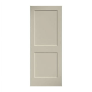 Stanley Doors 32 in. x 80 in. Art Deco Full Lite Painted White