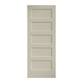 thumbnail image 1 of EightDoors 80" x 32" x 1-3/8" 5-Panel Shaker White Primed Solid Wood Core Interior Slab Door, 1 of 5