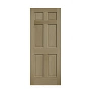 EightDoors 80" x 36" 6 Panel Clear Pine Unfinished Solid Wood Core Door