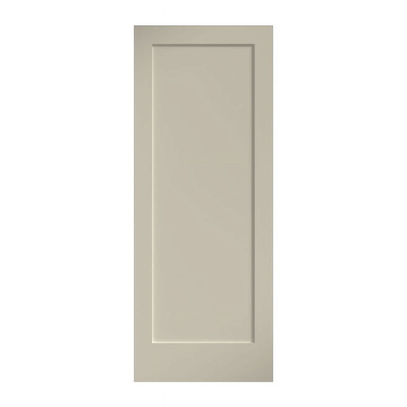 White Primed Solid Pine Wood 80" x 36" 1-Panel Slab Door