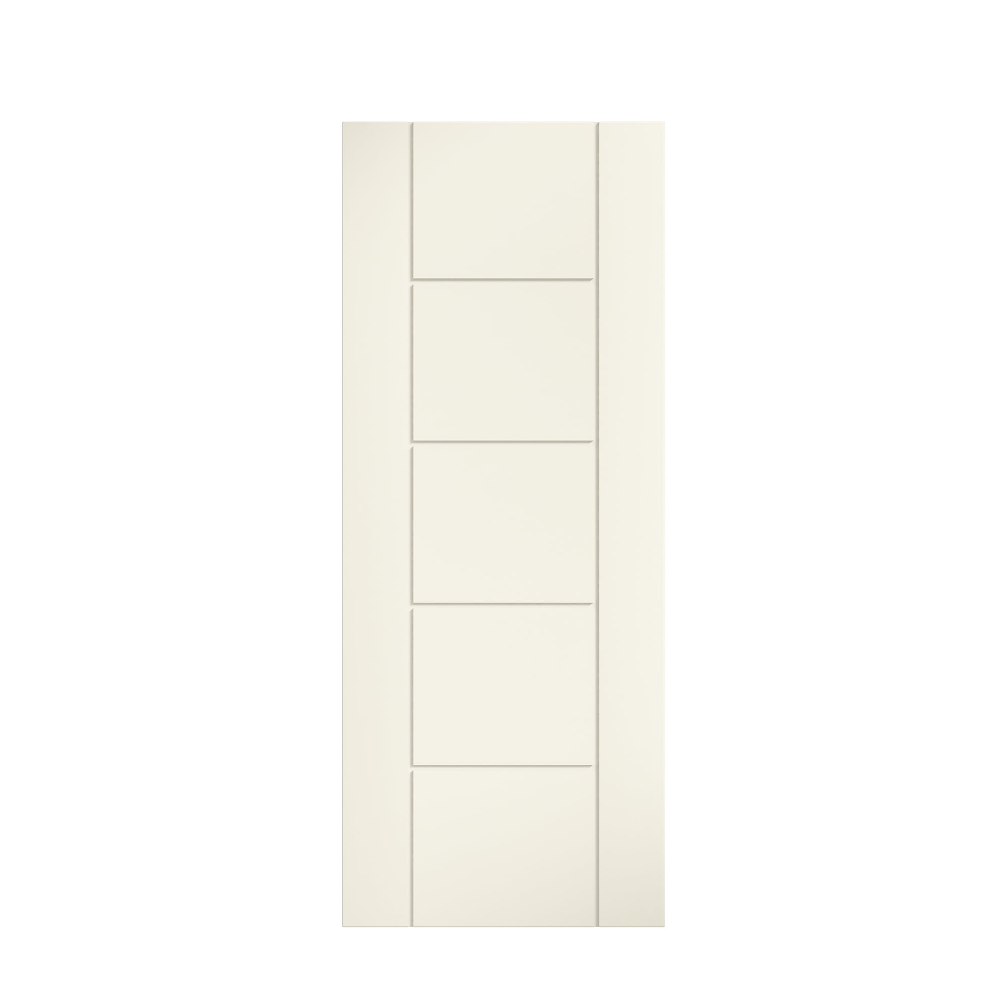 EightDoors 80" x 36" x 1-3/8" Semi-Solid White Prefinished Core Flush Wood MDF Interior Slab Door (Portland)