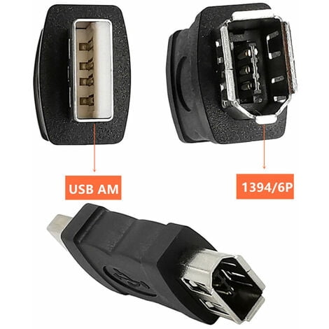 Adaptateur Firewire 6 Broches Vers USB - Convertisseur Pratique (2 Pièces)