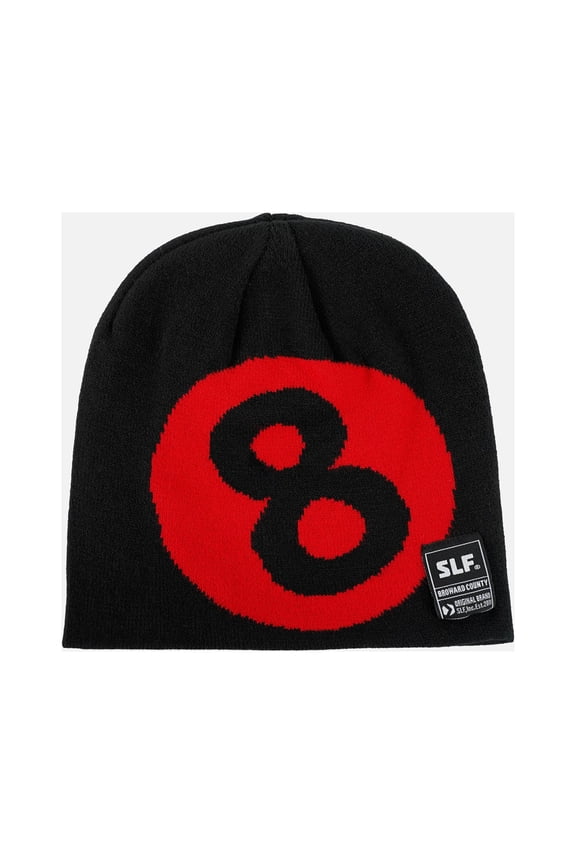 Eightball Black Red Beanie